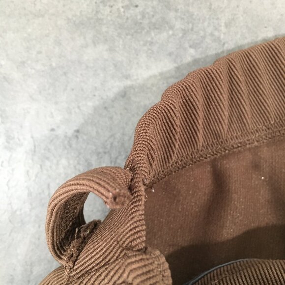 KERRITS Pull On Brown Ribbed Leather Suede Insert Equestrian Breeches Pant - Picture 13 of 15